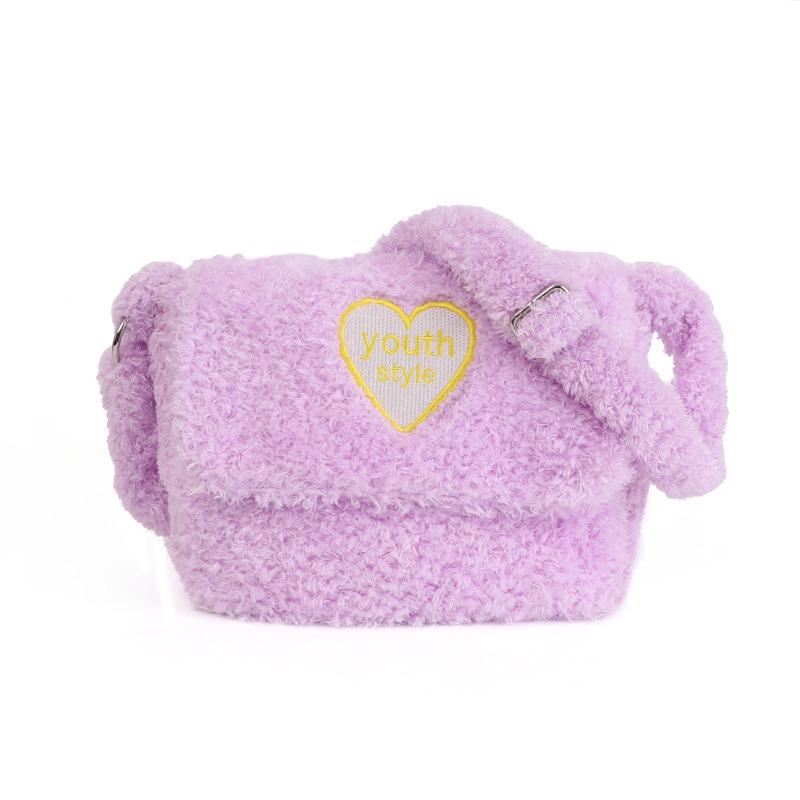 Nischen-Design Plüschtasche Damen Niedliche Mode Handtasche Lammfell Umhängetasche