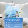 42/52cm Silent Ceiling Fan Lamp Remote Control LED 3 Colors Light Dimmable Bedroom Office Indoor 6 Blades Ceiling Fans Lighting