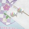 10pcs Colorful Fish Shape Spacer Loose Beads Handmade Craft Jewelry Making Material  DIY Accessories