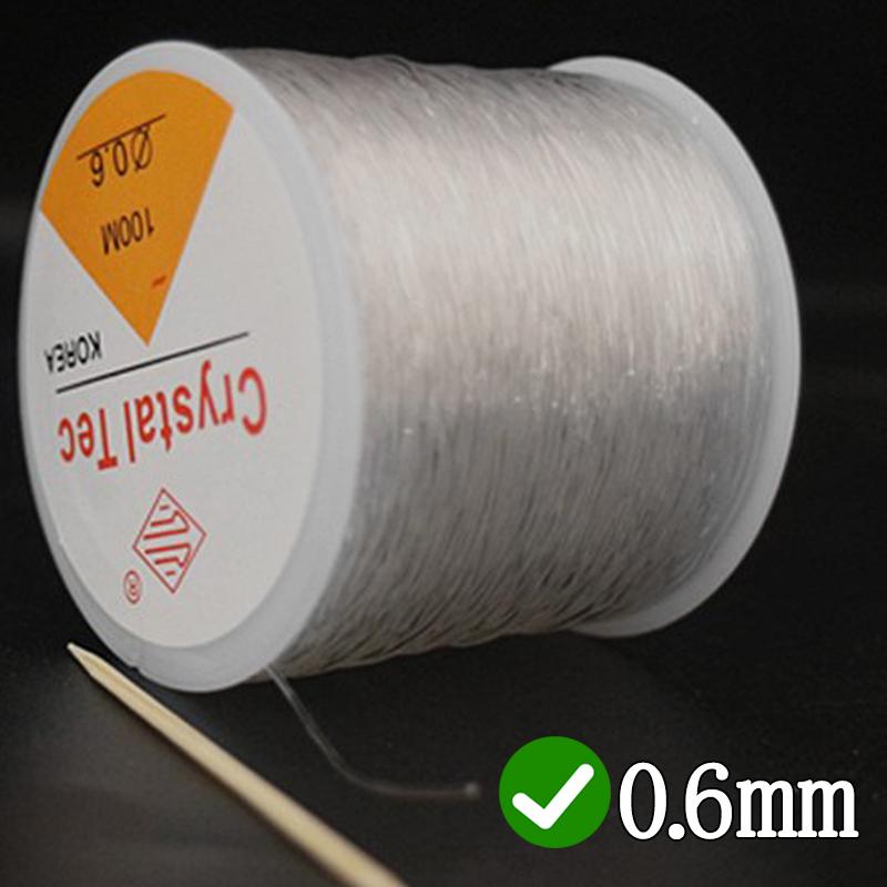 200m Strong Elastic Crystal Beading Thread Cord Jewelry Making Necklace Bracelet DIY Beads Transparent String Stretchable Thread