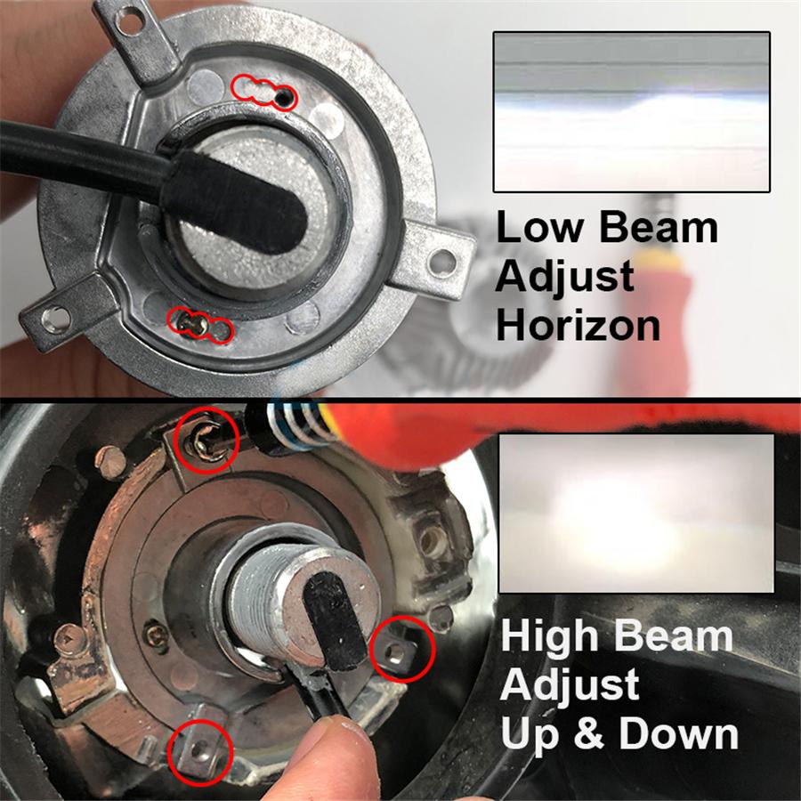 2pcs H4 Left-Driven Dual Left-Lens LED Headlamp Integrative Ultra-Bright Focus M