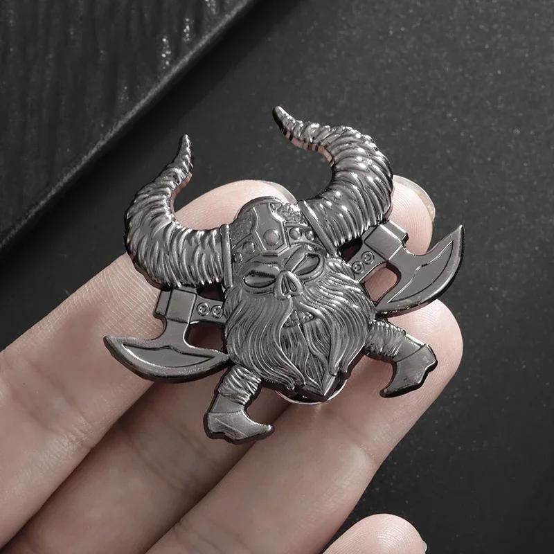 Retro Celtic Warship Brooch Men's Punk Trend Amulet Jewelry Motorcycle Riding Lapel Pin Accessories