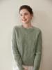 Solid Color Cashmere Knit Slimming Pullover Sweater – Soft, Skin-Friendly & Fashionable for Autumn/Winter.
