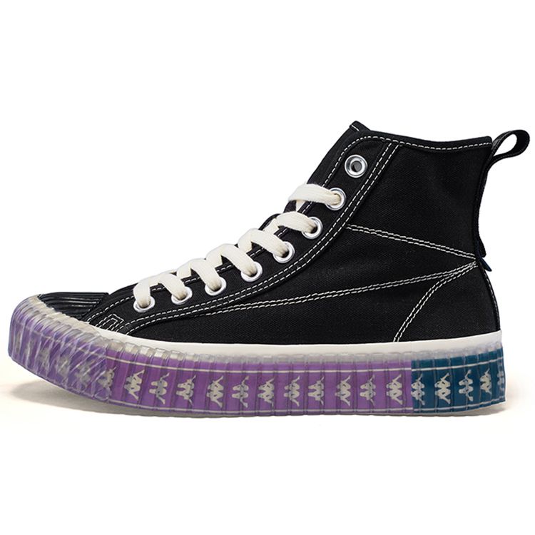 Kappa Logo Lightweight High-Top Skate Shoes Unisex Sneakers Black K0AW5VS50D-990
