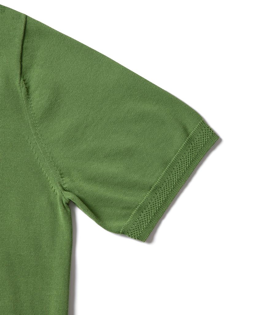 AMFEAST Essential Half Knit Shirt Green