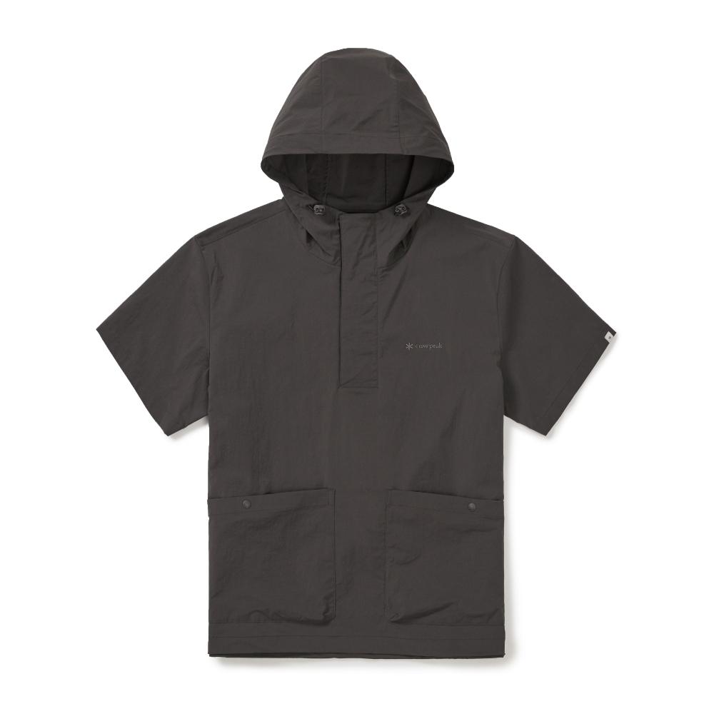 [Snowpeak] Route Hood Short Sleeve Anorak Chocolate Khaki (S26MMRAN65)