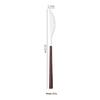 Korean Style 430 Stainless Steel Tableware Set with Imitation Wood Grain Handles: Includes Knife, Fork, Spoon, and Chopsticks