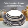 For China, Dish, Coffee Sucer Plate Separator 60Pcs- Thick Soft Felt Dividers Protective Stacking Storage B