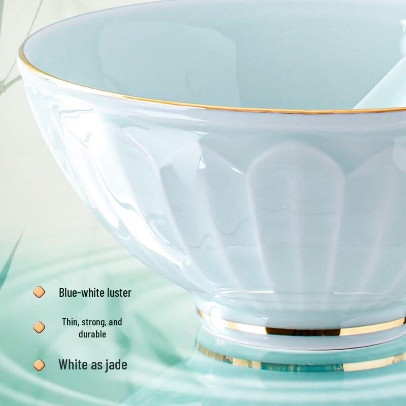 Aowei Jingdezhen Celadon Porcelain Dinnerware Set