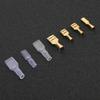 120Pcs 6.3mm 4.8mm 2.8mm Gold Copper Wire Terminal Connector with Sleeve Storage Box Accessory