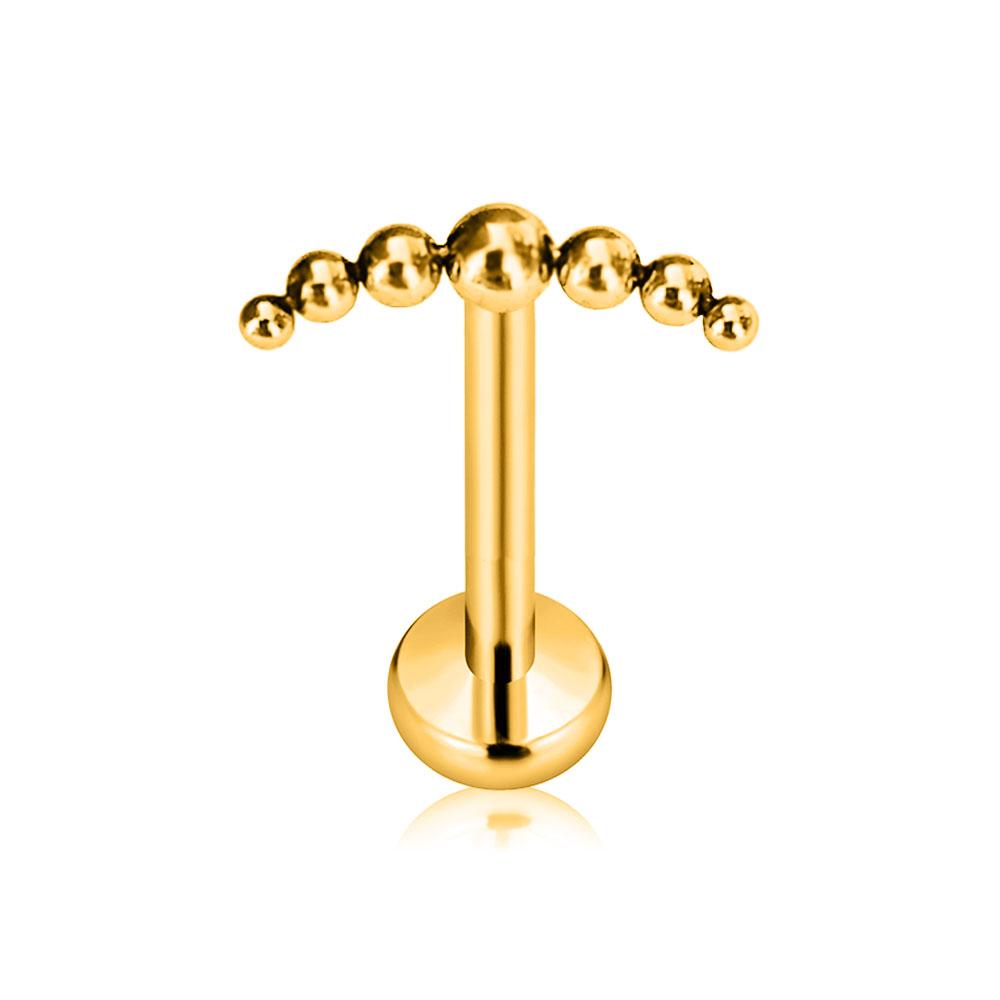 ASTM F136 G23 Titanium Snake Bee Drop Threadless Piercing Moon Cross Push In Labret Stud Flower Leaf Pin Daith Conch Earring 16G