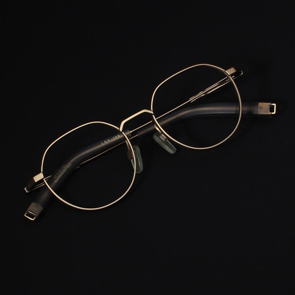 Lingkeonpeuleim Lf108_Brown Pure Titanium Eyeglass Frame