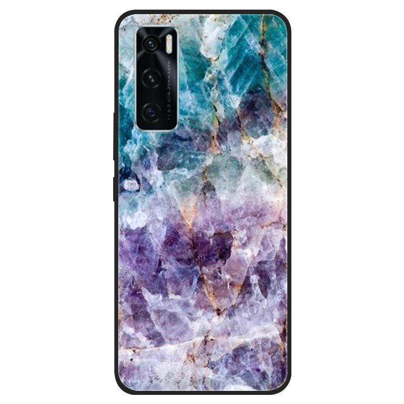 For Vivo V20 SE Case V20SE Silicone Cat Painted Soft Black Cover for VivoV20 V20SE V2022 V2023 Cover TPU Coque Protective Capa