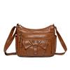 Women's Multi-layer Soft Leather Crossbody Bag Commuter Shoulder Bag Mother Bag