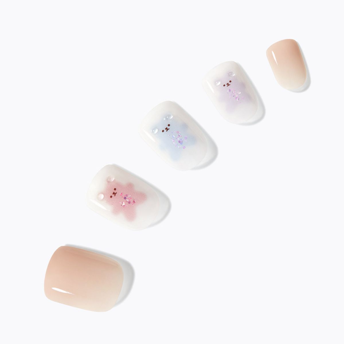 Dashing Diva Magic Press Gummy Bear (Short Square) Nail Tips