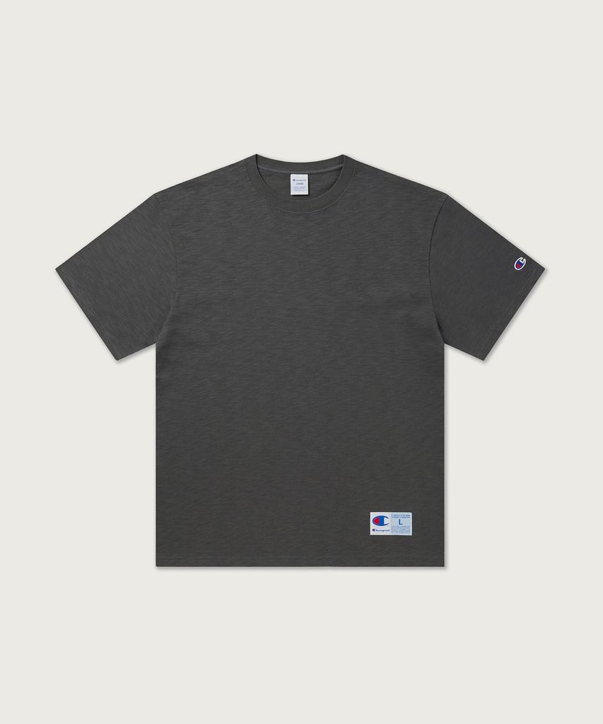 CHAMPION Slub Jogtag Short Sleeve T-Shirt Charcoal