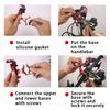 Adjustable Motorcycle Phone Holder Aluminum Alloy Anti-slip Bracket Gps Clip Universal Bicycle Stand Support For Smartphones