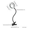 Foldable Cantilever LED Magnifying Glass 6.30" Table Illuminated Soldering Magnifier Lamp with 1.97" Clamp for Reading