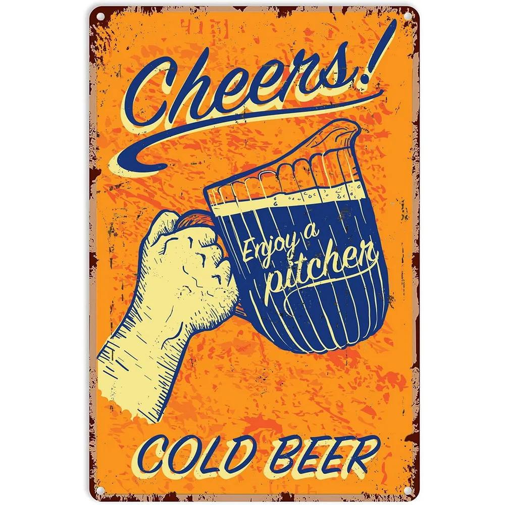 I Beleive in Have Another Beer Metal Tin Signs Posters Plate Wall Decor for  Bars Man Cave Cafe Clubs Retro Posters Plaque