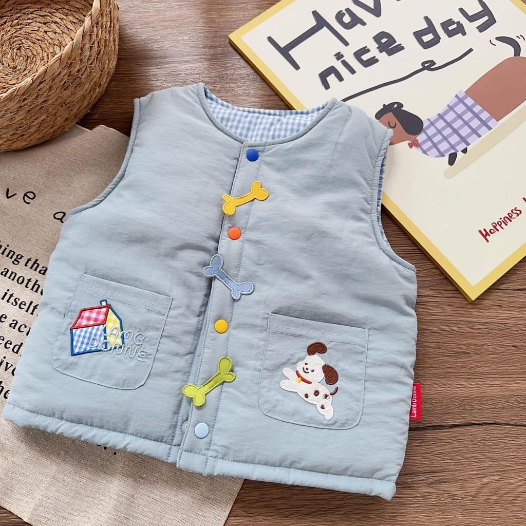 2025 New Girls' Fleece-Lined Vest: Warm, Thickened Autumn/Winter Outerwear for Children