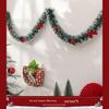 Christmas Decoration Garland: Ribbon, Leaves, Snowflakes, Tinsel, for Windows and Trees.