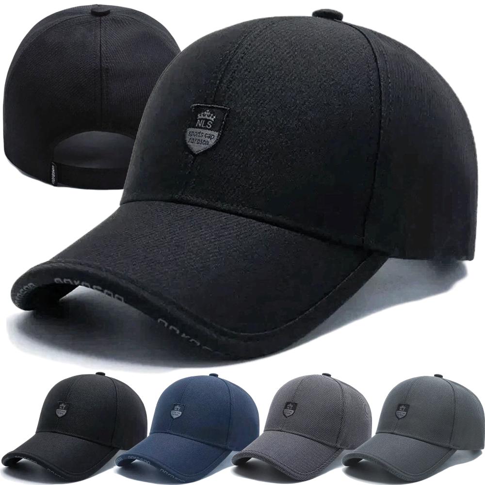 New Men Baseball Cap With NLS Mark Casual Adjustable Hat Cap For Men Women Sun Protection Outdoor Casual Hats
