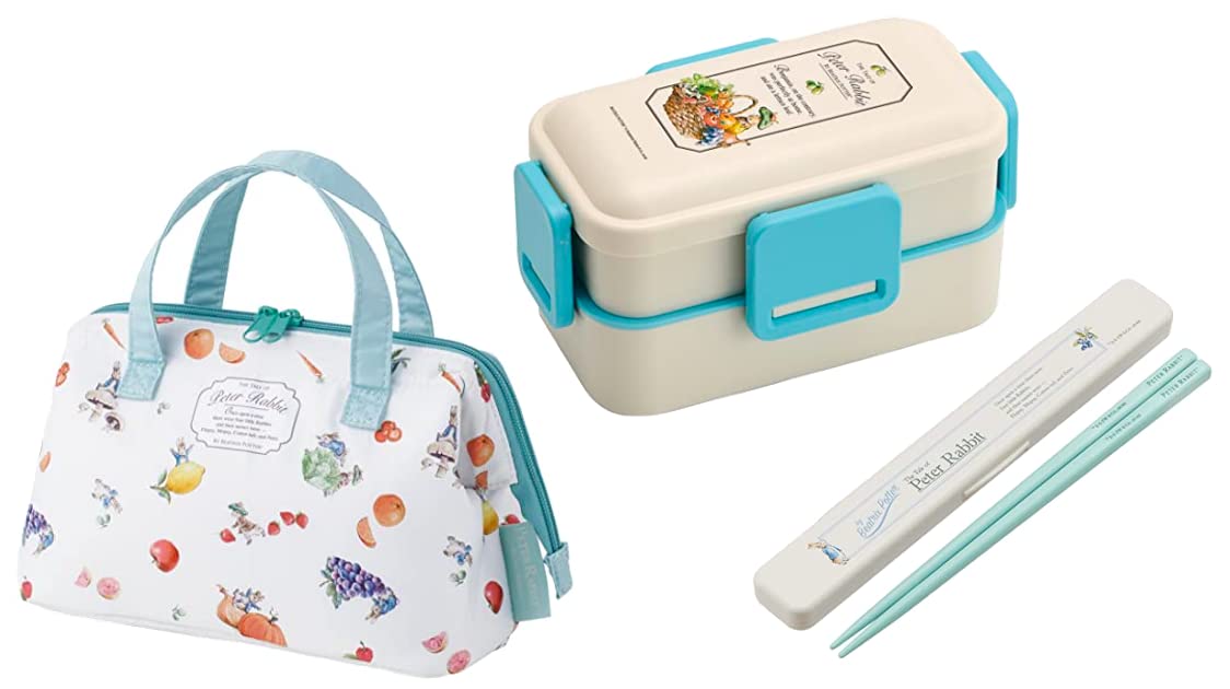 

Skater Peter Rabbit Antibacterial Dishwasher Safe Soft Lunch Box with 600ml Chopsticks and Chopstick Case Insulated Lunch Clasp Rabbit Soft and Tight белый