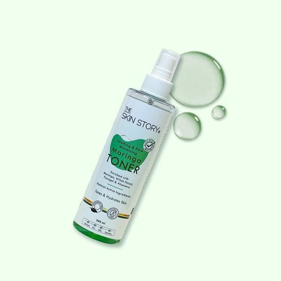 The Skin Story Witch Hazel Toner for Face, Acne & Oily Skin | Natural Pore Minimizer & Alcohol-Free Astringent | Suitable for All Skin Types | 100ml