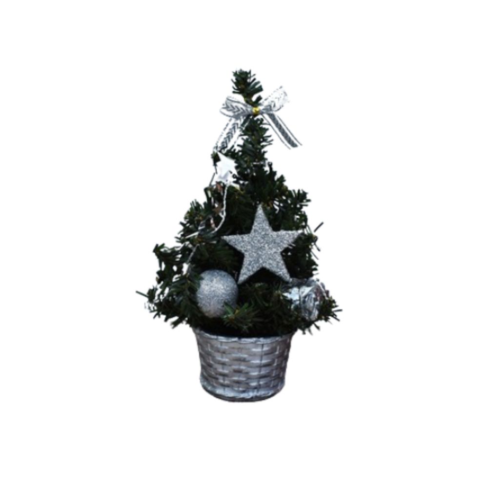 

20/30/40 см искусственная сосна пластиковые елочные украшения детские подарки 20cm серебряный