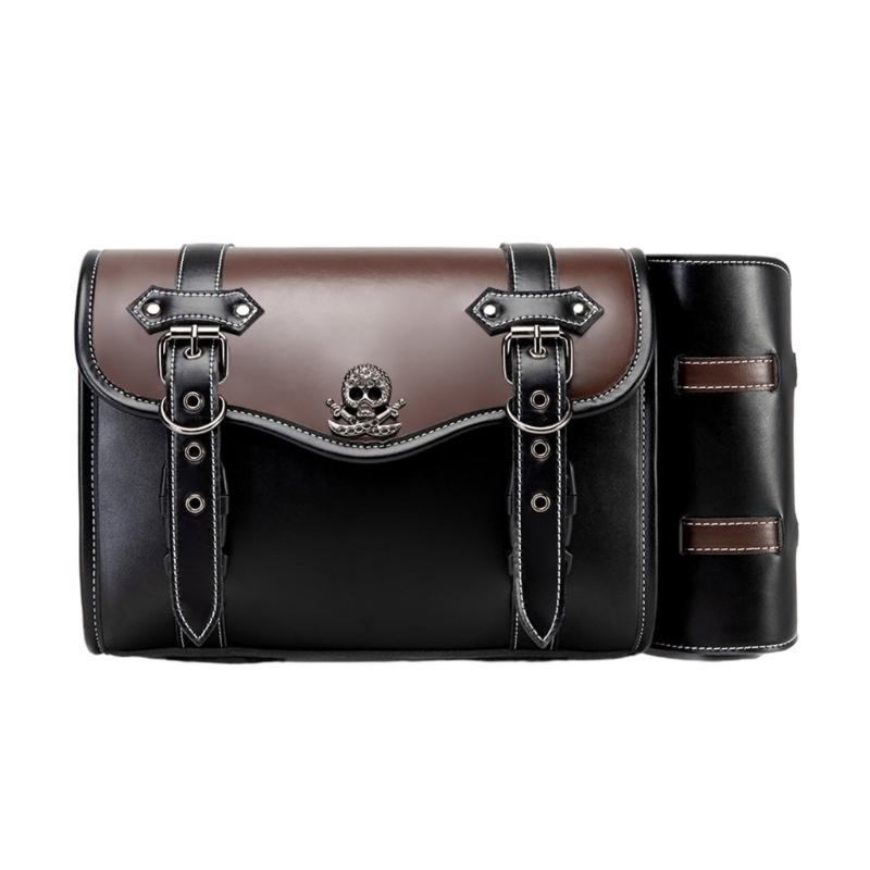 

Quick Release Vintage Motorcycle Side Bag with Ample Storage Weather Resistant Motorcycle Side Bag for Daily 1