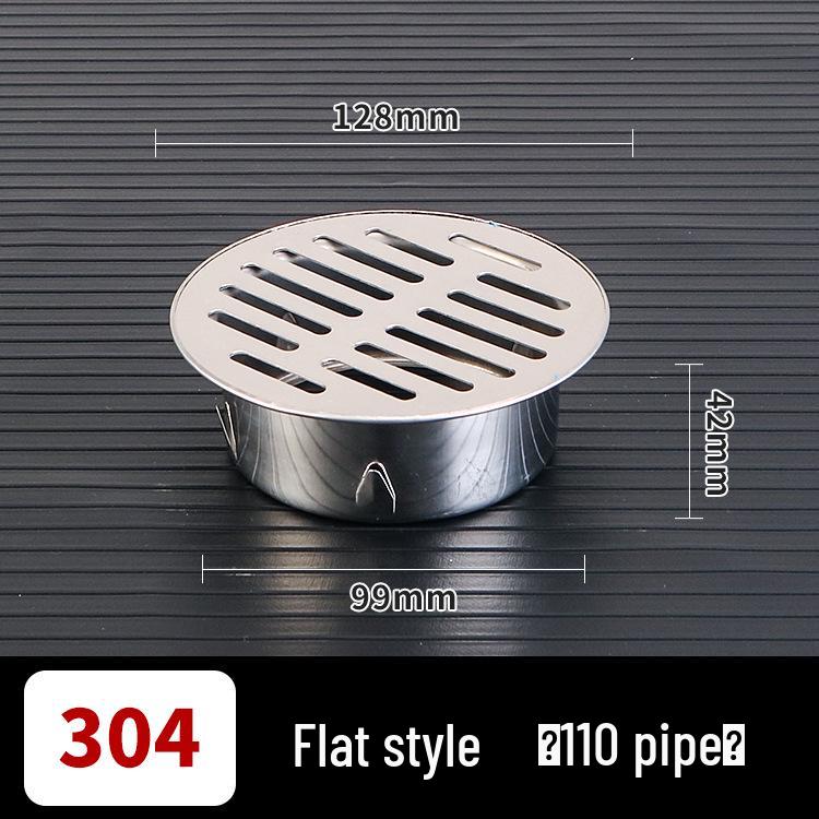 304 Stainless Steel Anti-Clogging Mesh Drain Cover for 75mm Balcony Rooftop Pipes