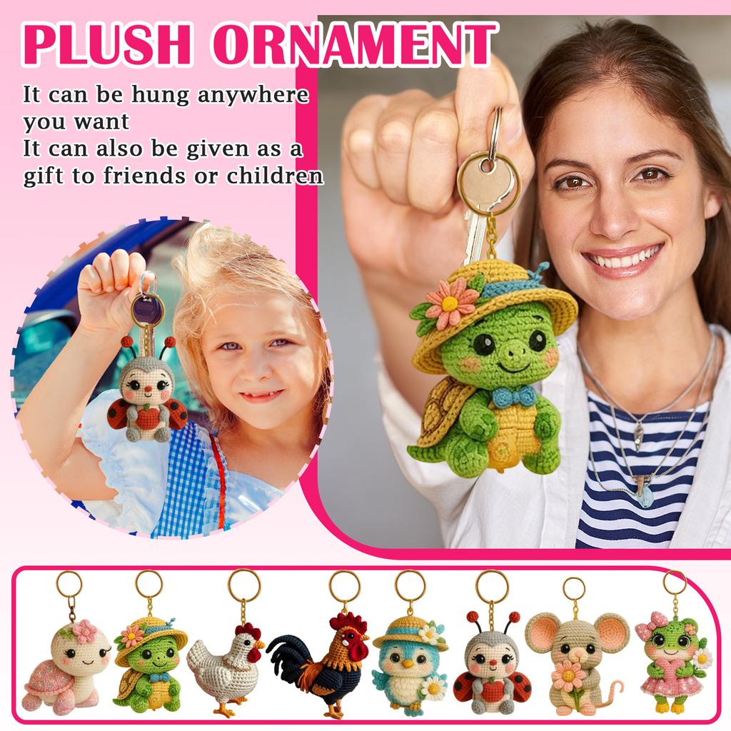 Adorable Crochet Animal Keychains Handmade Too Cute To Handle