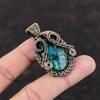 Chrysocolla Pendant Copper Wire Wrapped Pendant Handmade Pendant Copper Jewelry Genuine Gemstone Pendant Gift For Mother Chrysocolla Jewelry