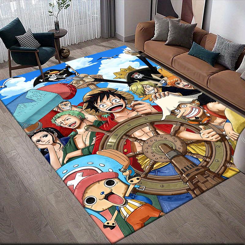 One Piece Colorful Art Square Area Rug, Non-Slip Floor Mat for Bedroom, Perfect Gift for One Piece Fans.chl