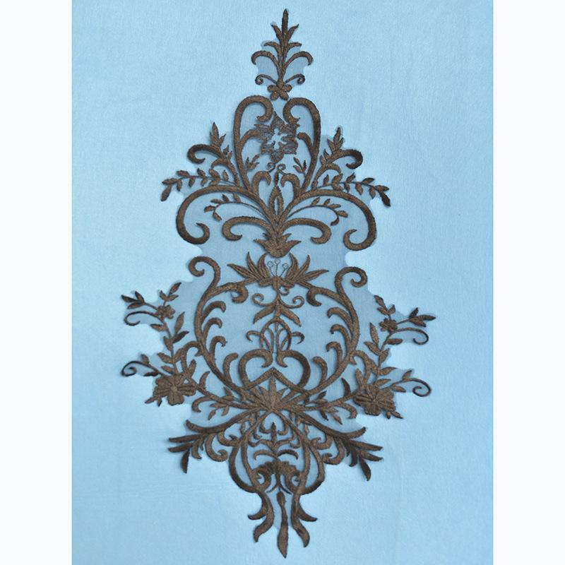 Back Embroidery Lace Accessories Wedding Dress Handmade Diy Material Clothing Design Decorative Mesh Fabric