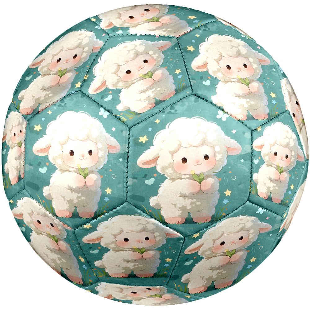 1pc Lamb Garden Size 5 Soccer Ball Professional Match Training Football Indoor &Outdoor Sports Ball Lightweight Durable C65189