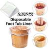 240Pcs Heat Resistant Foot Tub Bags Transparent Bath Basin Bags Disposable Foot Tub Liners  Home Use