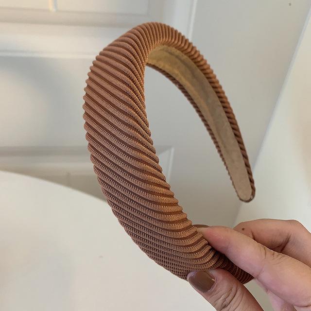 New Fashion Hair Hoop Hair Bands for Women Girls Solid Color Twilled Headbands Designer Wide Hairband Hair Accessories Headwear