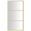 Paroi de douche avec verre ESG transparent doré 100x195 cm