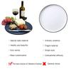 Round Natural Black Stone Slate Western Steak Plates Slate Dinner Plate Kitchen Cheese Pizza For Home Food