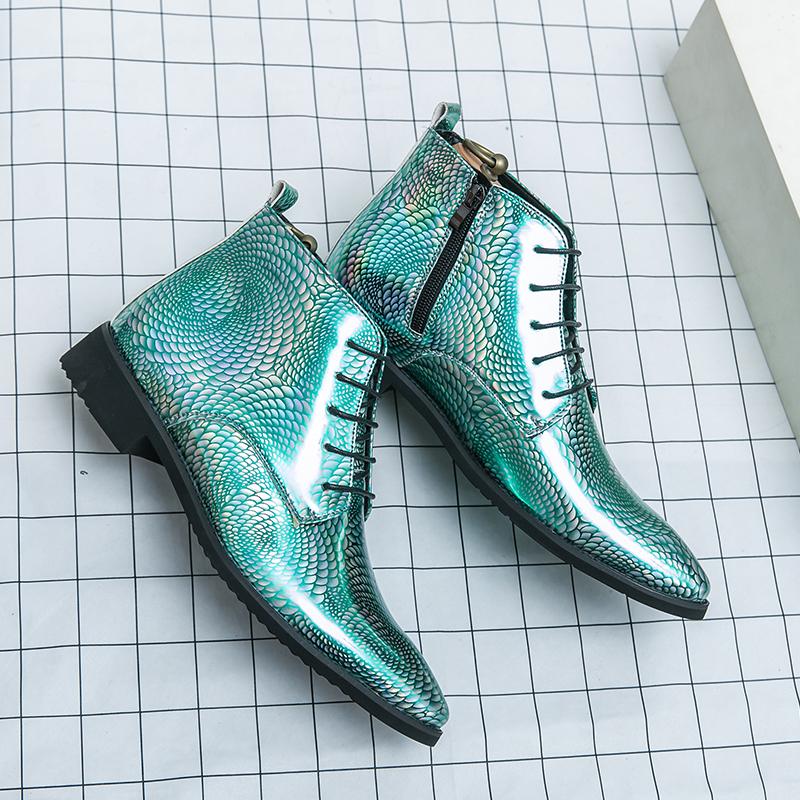 

Модные мужские лаковые туфли челси из глянцевой лакированной кожи для формальных мероприятий, высокие, свадебные, выпускные, для вечера встречи выпускников, балетки, мужская социальная обувь 44