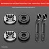 100-Piece Angle Grinder Set: Stainless Steel Hex 4-Hole Plates, Polisher Upper & Lower Nuts, Screws