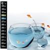 2pcs Stick-on Digital  Aquarium  Fish Tank Fridge Thermometer Sticker Temperature Temp Measurement Stickers