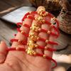Weaving Red Rope Lucky Bracelet For Year Of The Horse Braided Rope Bracelet Beads Bracelet Jewelry Accessories New Year Gifts