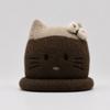 Winter hat women's fleece thickened soft wool hat adult cute cat ears warm ear protector knitted hat