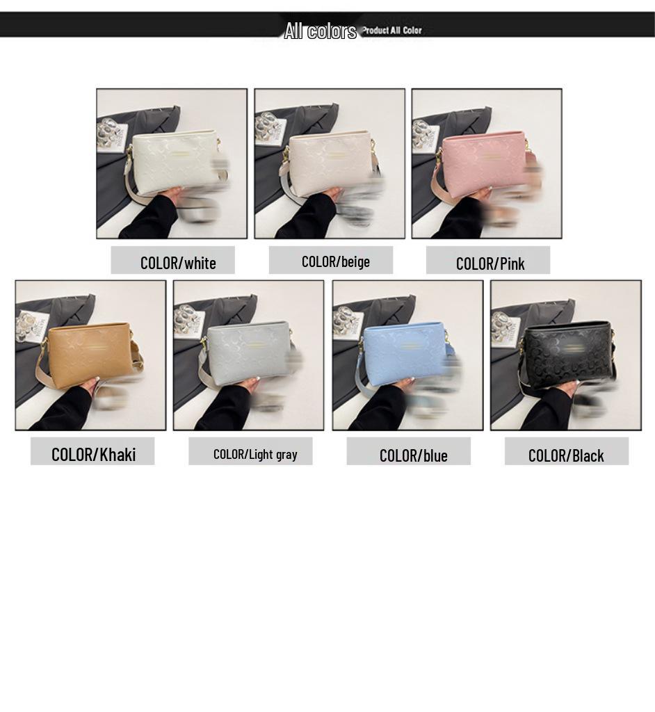 Versatile Women's Handbag: High-End Print with Wide Strap for Shoulder or Crossbody Wear