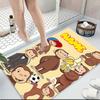 Custom Name Curious Monkey Adventures Carpet Rug Customizable Soft Washable Anti-Slip Home Living Room Sofa Mats Personalized Rug. 0909419