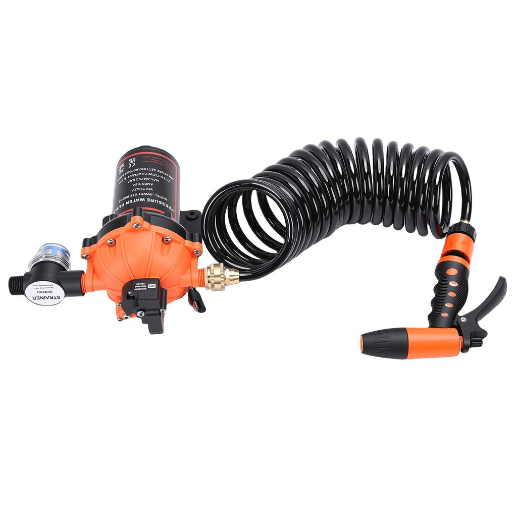 Kit de Bomba de Lavagem de Convés 7,5 GPM 80 PSI Filtro Embutido Kit de Bomba de Lavagem para Barcos para RV Spray Trailers de Viagem