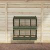 vidaXL Chicken Nest Box with 8 Compartments Olive Green Metal