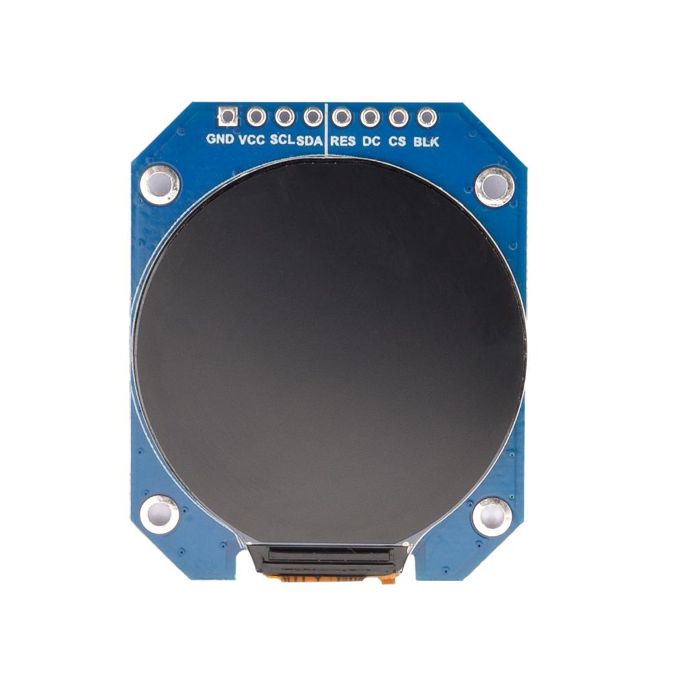 DC 3.3V 1.28 inch TFT LCD Display Module Round RGB 240*240 GC9A01 Driver 4 Wire SPI Interface 240x240 Resolution Electronic Kit